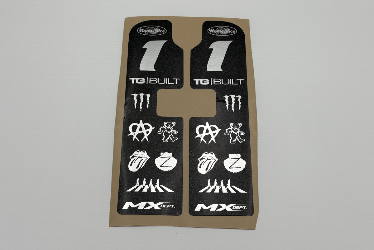 Custom Super73 RX DNM Fork Guard Graphics