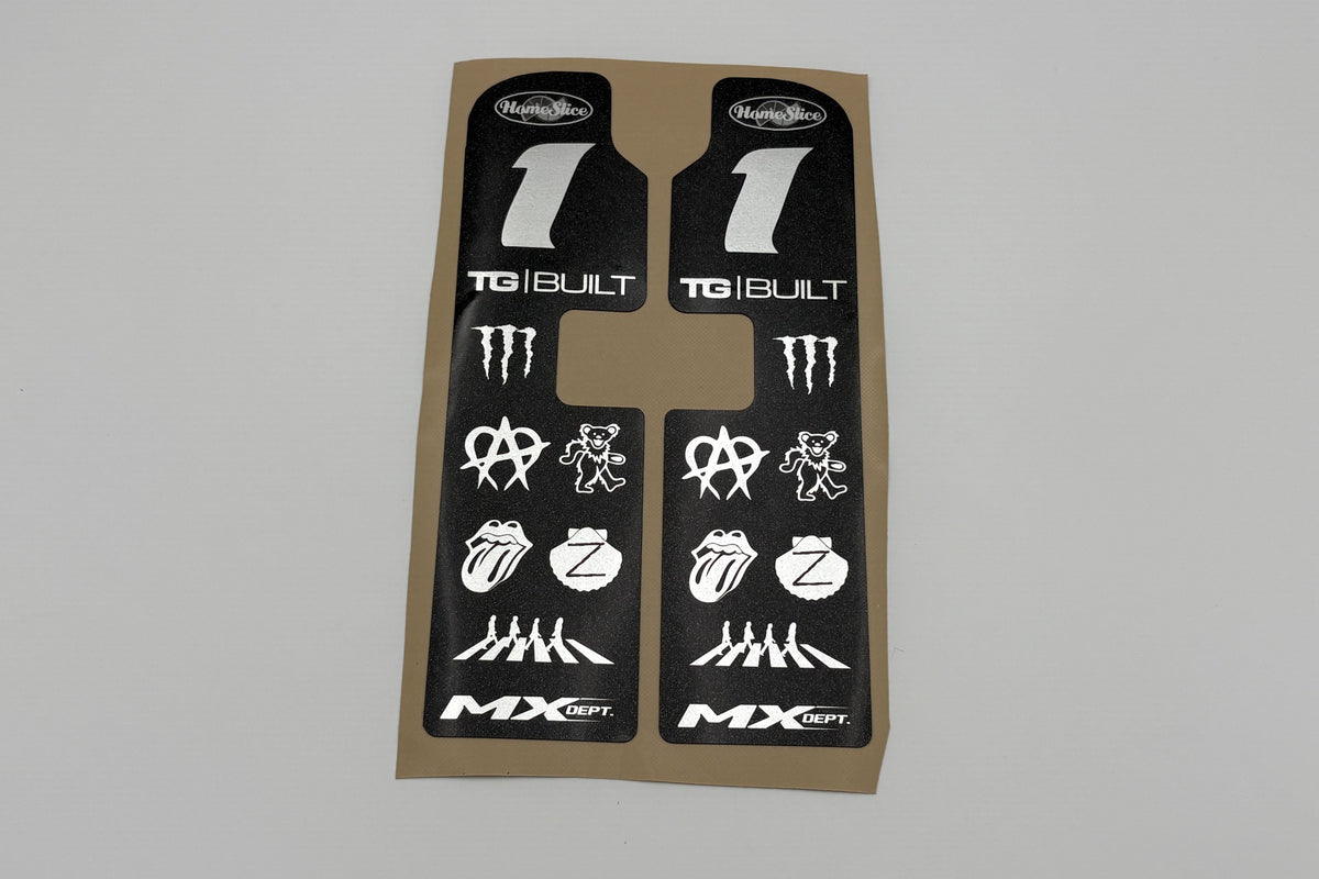 Custom Super73 RX DNM Fork Guard Graphics
