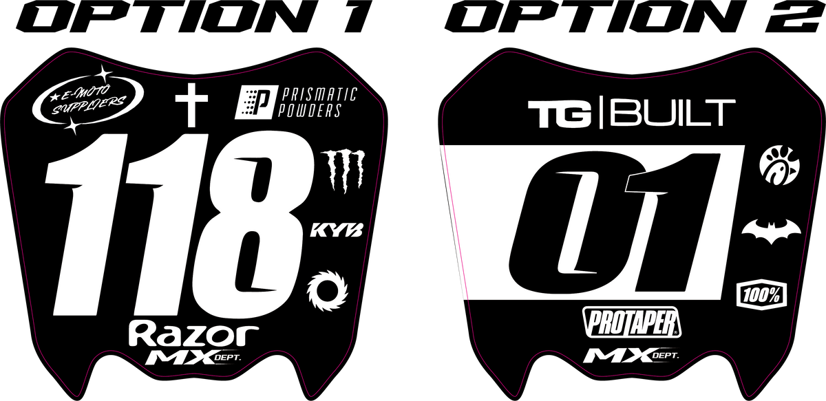 Custom Honda CRF110 Front Plate Graphic