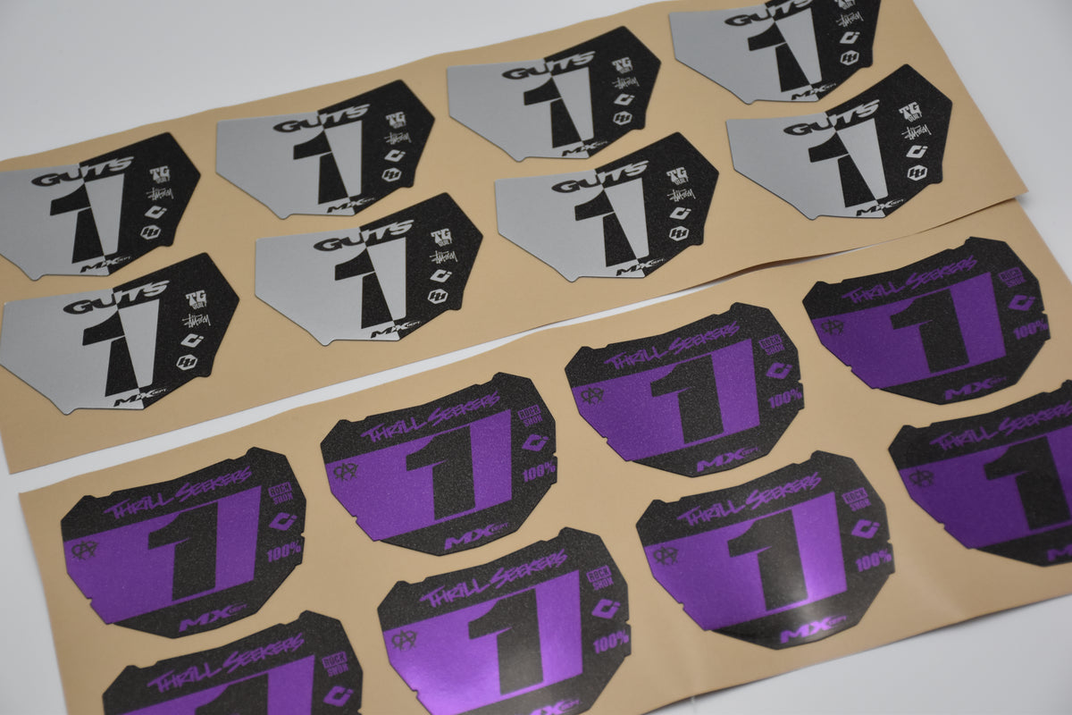 Custom Mini Plate Decals