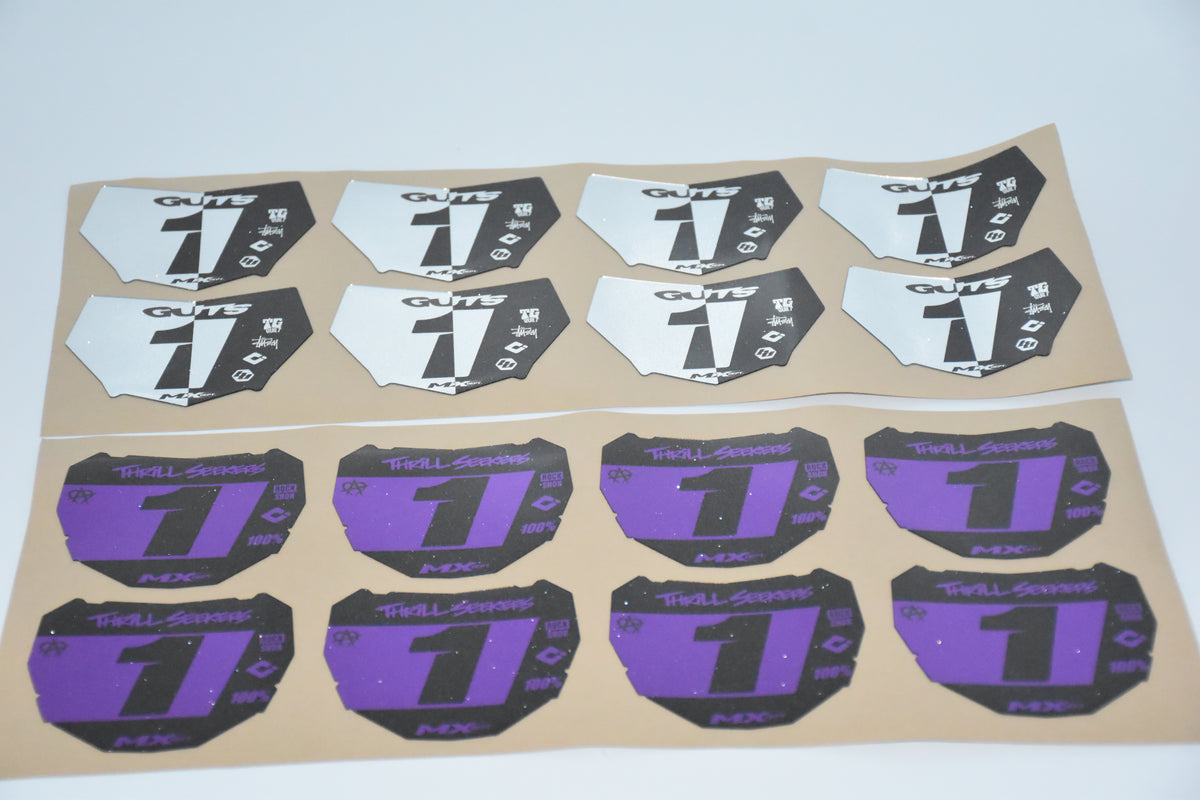 Custom Mini Plate Decals