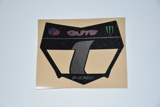 Custom Motocutz Pre-Cut DIY Vented Plate Graphic