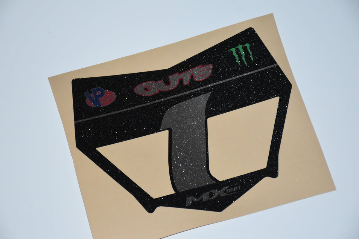 Custom Motocutz Pre-Cut DIY Vented Plate Graphic