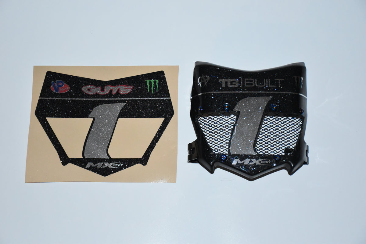 Custom Motocutz Pre-Cut DIY Vented Plate Graphic