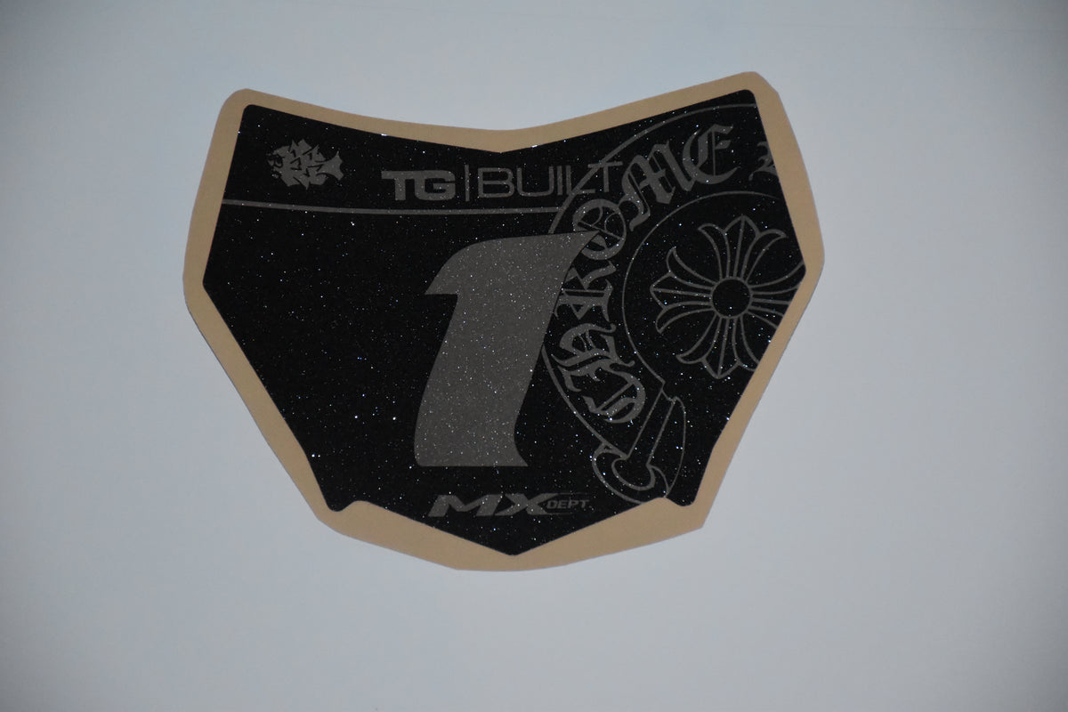 Custom Chrome Hearts Front Plate Graphic (ODI, Motocutz, Ultra Bee)