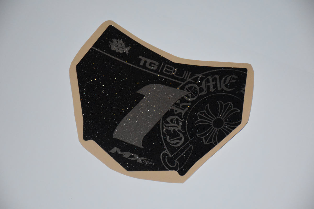 Custom Chrome Hearts Front Plate Graphic (ODI, Motocutz, Ultra Bee)