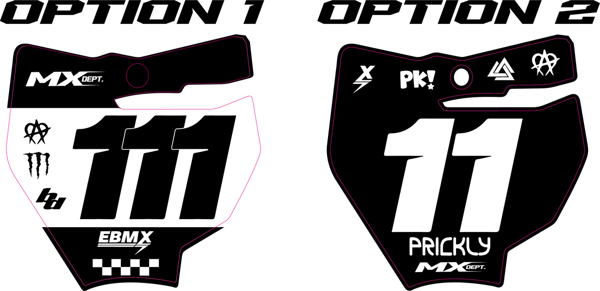 Custom KTM 65 SX Front Plate Graphic