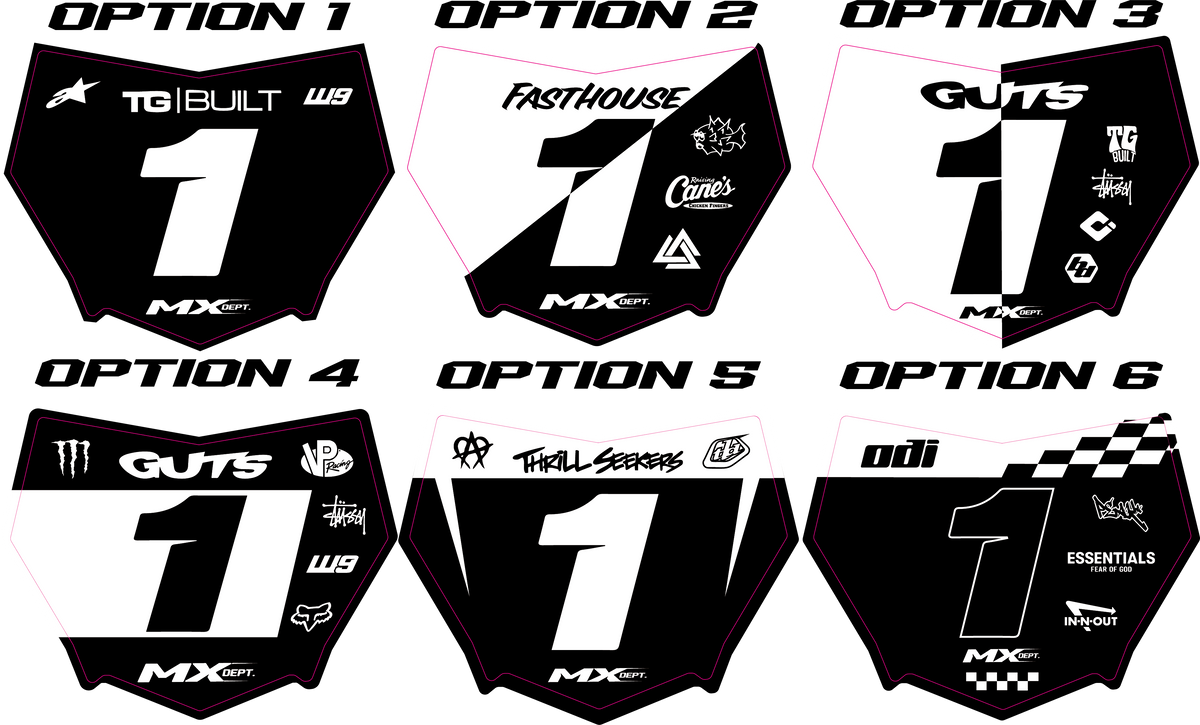 Custom Motocutz Front Plate Graphic