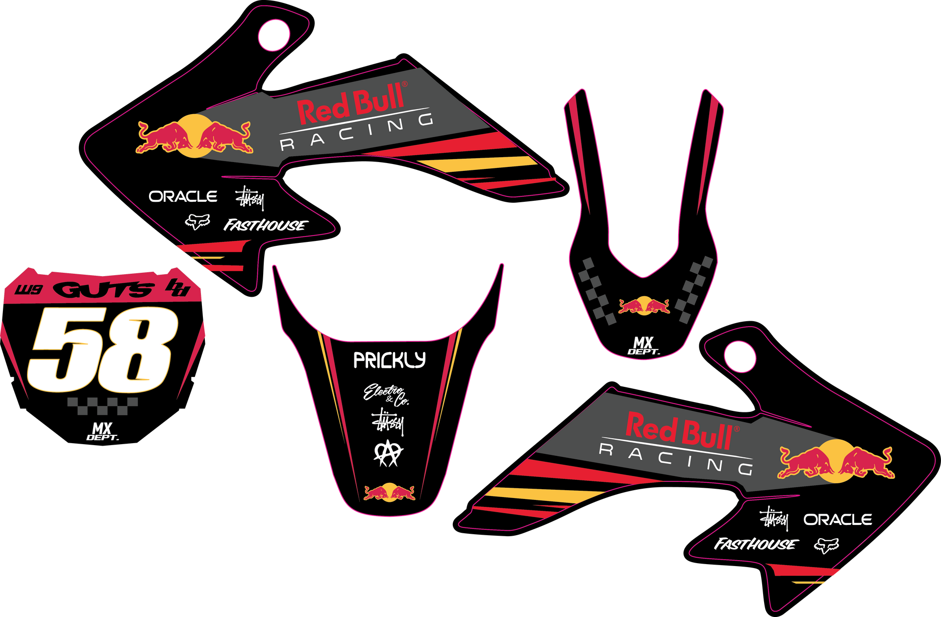 【Christian Dela Rosa】Red Bull Racing Razor / CRF 50 REDBULL RACING Graphics – MX Dept. LLC