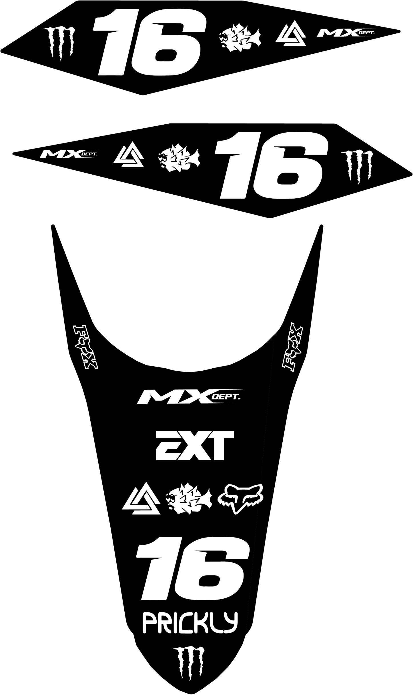 GritShift Side Shrouds / Extended Rear Fender V2 Graphics