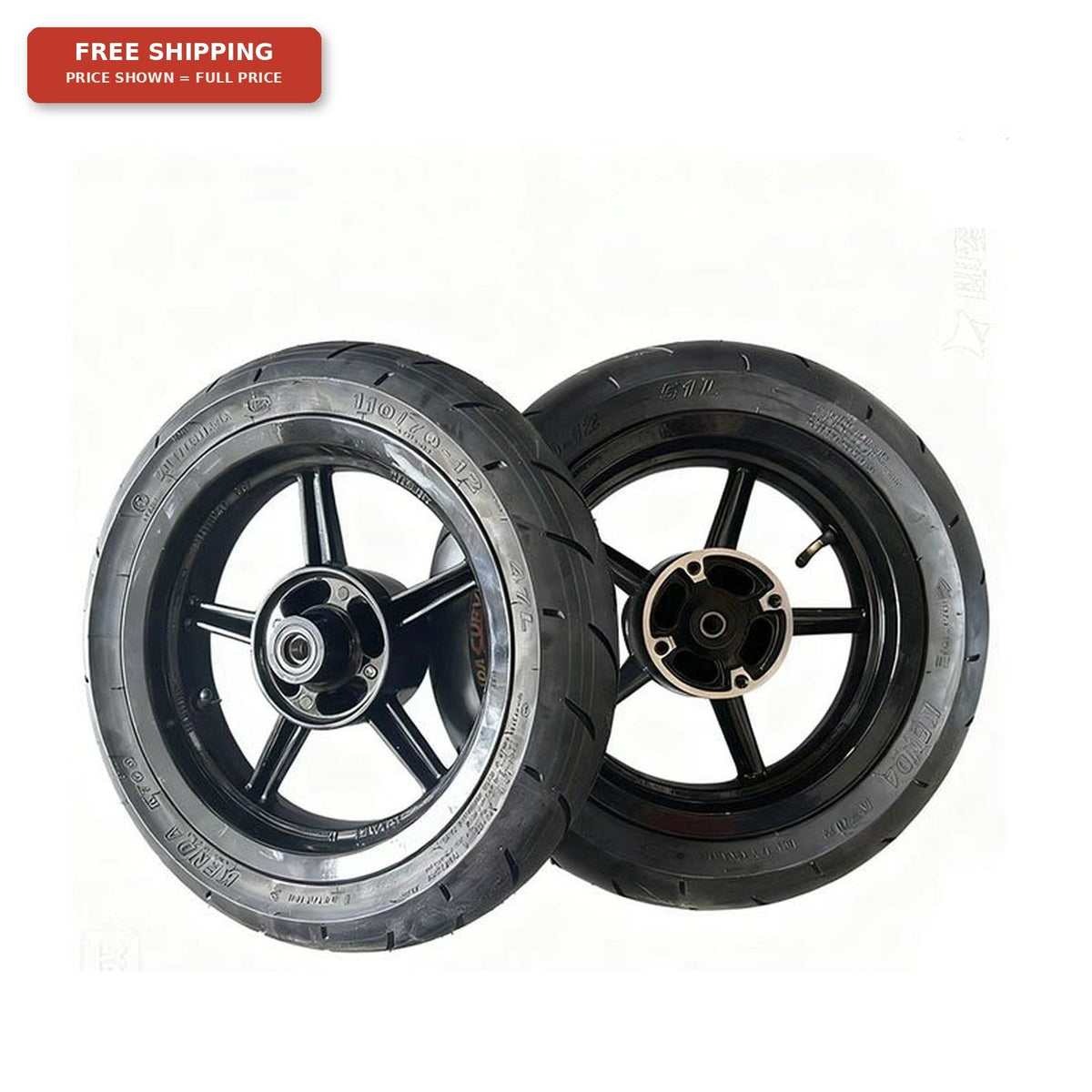 12" Supermoto Wheel Set for All Mini-Motos